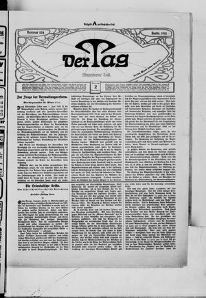 Der Tag on Nov 2, 1912