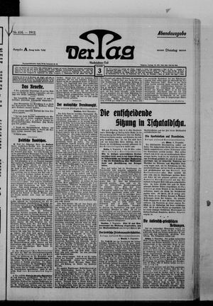 Der Tag vom 03.12.1912