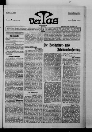 Der Tag vom 06.12.1912