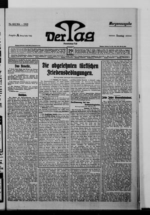 Der Tag vom 29.12.1912