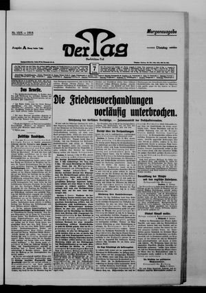 Der Tag vom 07.01.1913