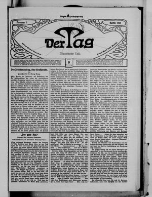 Der Tag on Jan 9, 1913