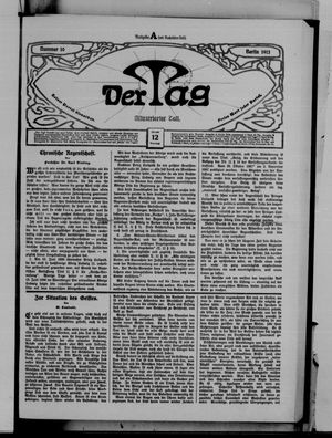 Der Tag vom 12.01.1913