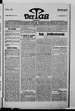 Der Tag on Jan 18, 1913