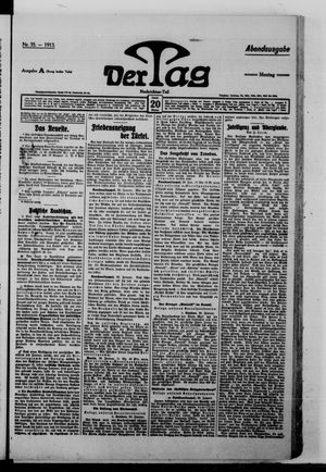 Der Tag vom 20.01.1913