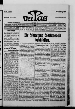 Der Tag vom 22.01.1913
