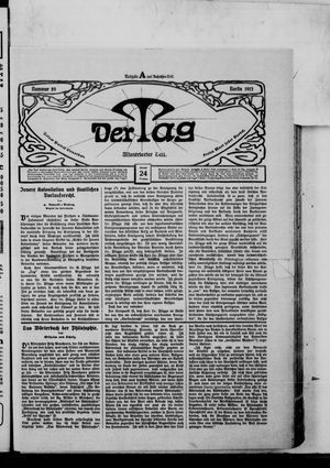 Der Tag vom 24.01.1913