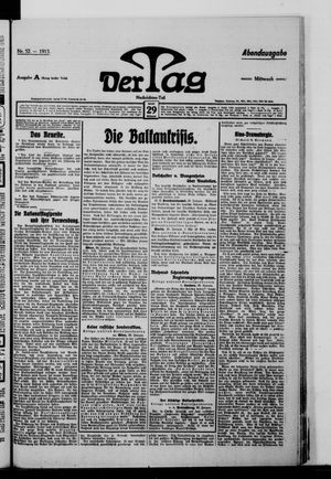 Der Tag vom 29.01.1913