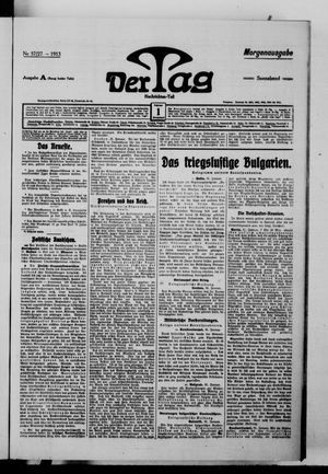 Der Tag vom 01.02.1913