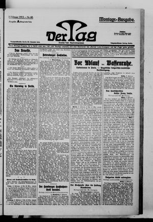 Der Tag vom 03.02.1913
