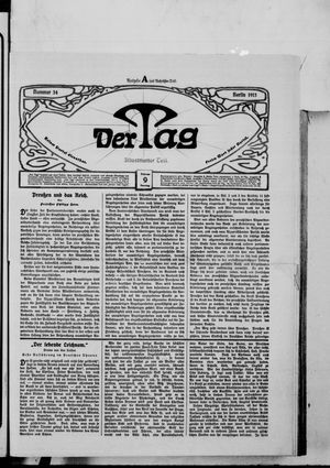 Der Tag vom 09.02.1913