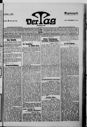 Der Tag vom 22.02.1913