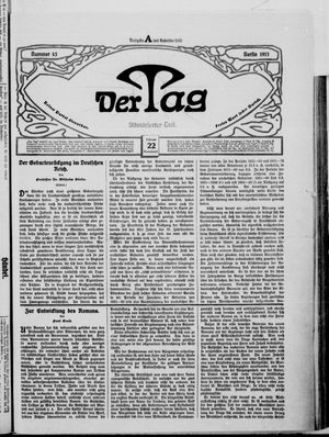 Der Tag vom 22.02.1913