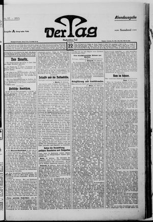 Der Tag vom 22.02.1913