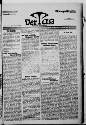 Der Tag vom 24.02.1913