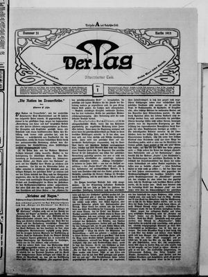 Der Tag vom 01.03.1913