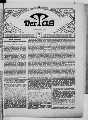 Der Tag vom 07.03.1913