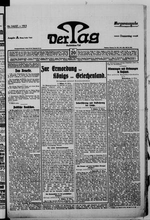 Der Tag vom 20.03.1913