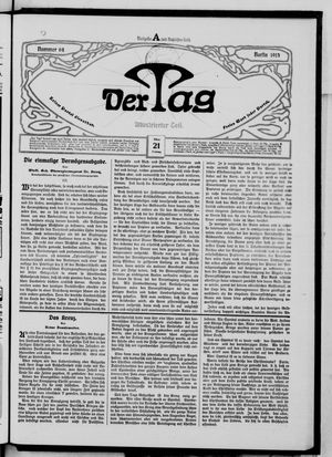 Der Tag on Mar 21, 1913
