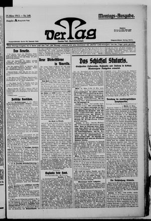 Der Tag vom 24.03.1913