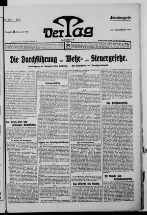 Der Tag vom 29.03.1913
