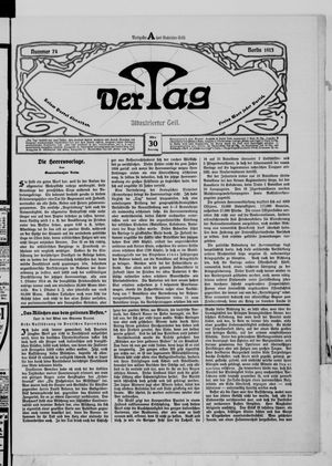 Der Tag vom 30.03.1913