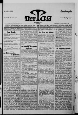 Der Tag on Mar 31, 1913