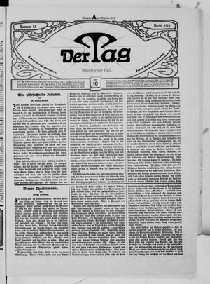 Der Tag vom 10.04.1913