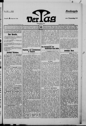 Der Tag vom 10.04.1913