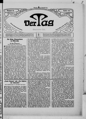 Der Tag vom 11.04.1913