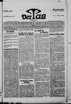 Der Tag vom 11.04.1913