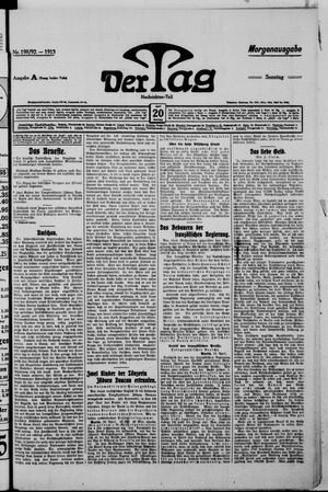 Der Tag vom 20.04.1913