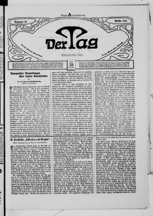 Der Tag vom 22.04.1913