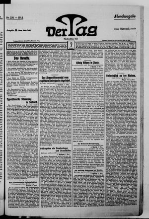 Der Tag on May 7, 1913