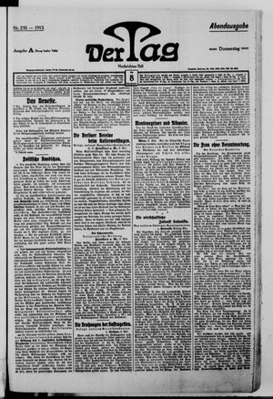 Der Tag vom 08.05.1913