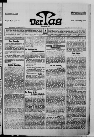 Der Tag vom 08.05.1913