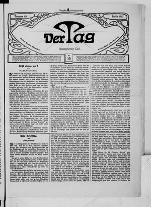 Der Tag vom 15.05.1913