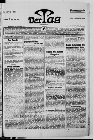 Der Tag vom 15.05.1913