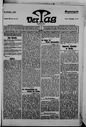 Der Tag vom 01.06.1913