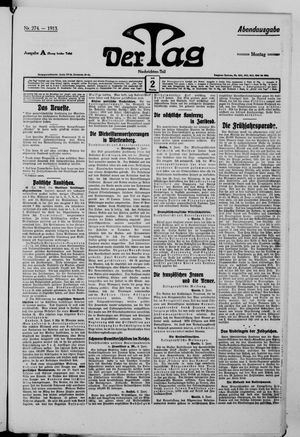 Der Tag vom 02.06.1913