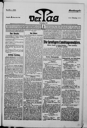 Der Tag vom 03.06.1913