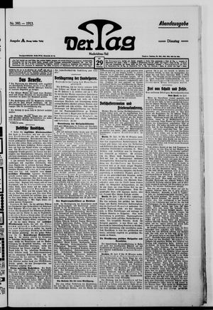 Der Tag vom 29.07.1913