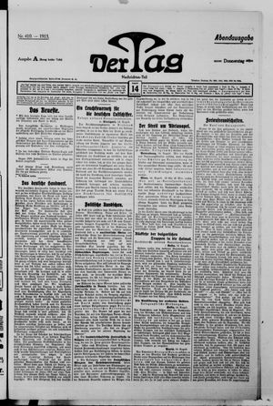 Der Tag vom 14.08.1913