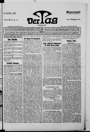 Der Tag vom 19.08.1913