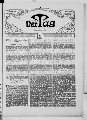 Der Tag vom 20.08.1913
