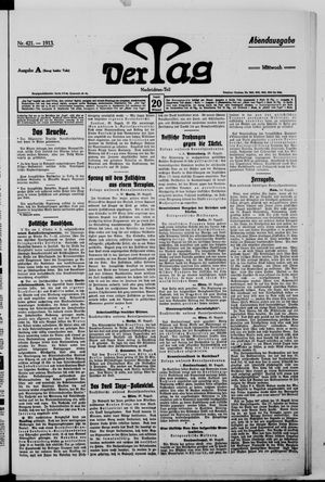 Der Tag vom 20.08.1913
