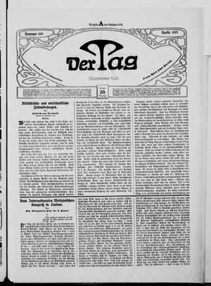 Der Tag vom 26.08.1913