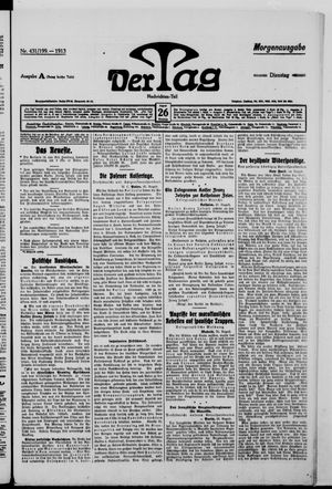 Der Tag vom 26.08.1913
