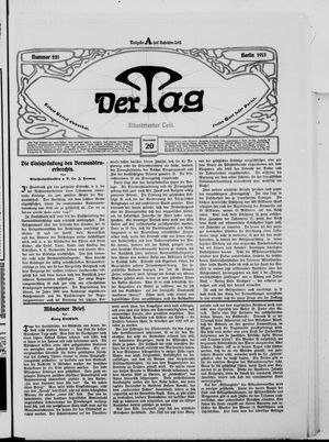 Der Tag vom 20.09.1913