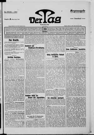 Der Tag vom 20.09.1913